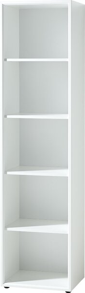 REGÁL NA ŠANÓNY, biela, 50/196/37 cm Novel - Kancelárske regály