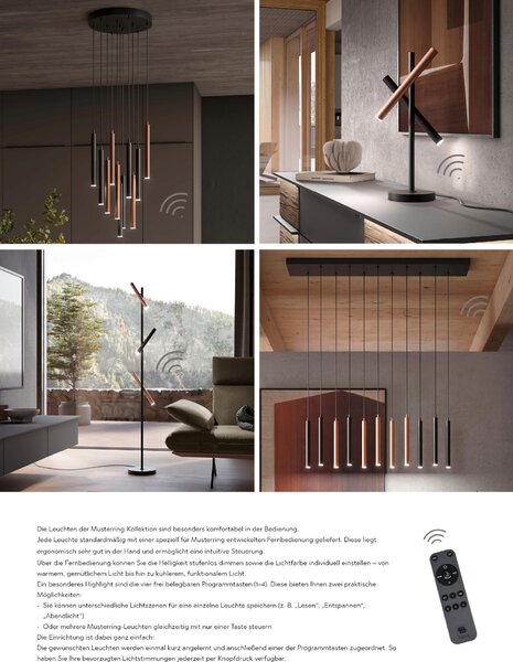 ZÁVESNÉ LED SVIETIDLO, 40/150 cm Musterring - Interiérové svietidlá