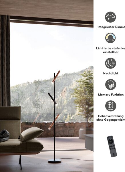 STOLNÁ LED LAMPA, senzorový stmievač, 16.0/50.0 cm Musterring - LED svetlá