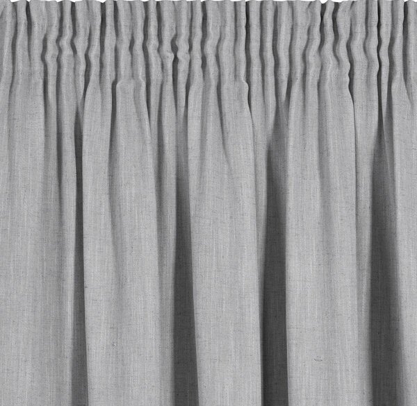 Strieborný záves na páske JUDYTA 140 x 300 cm