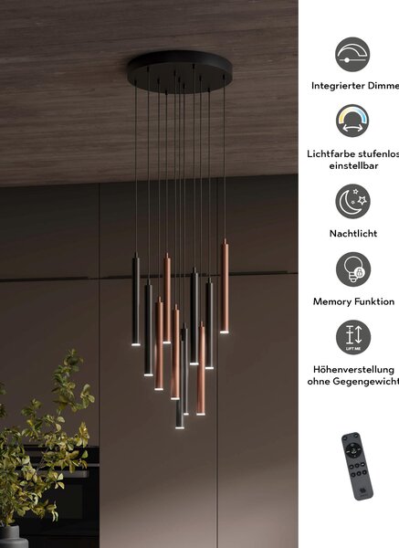 ZÁVESNÉ LED SVIETIDLO, 13/150 cm Musterring - Interiérové svietidlá
