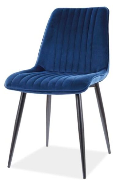 Jedálenská stolička ​ KAM modrá/čierna