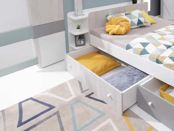 Detská posteľ s úložnými boxami Lotos 120x200 Rozmer: 120x200