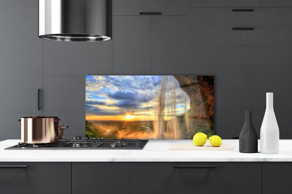 Nástenný panel  Vodopád príroda 100x50 cm