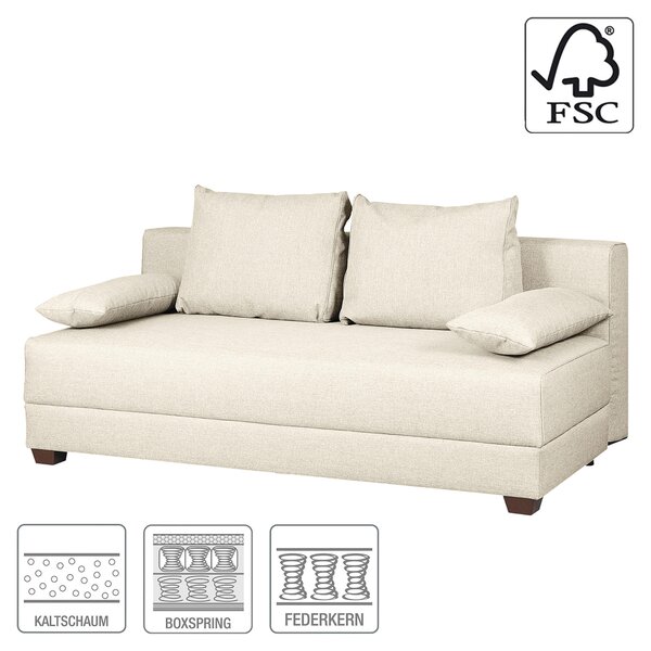 ROZKLADACIA POHOVKA, textil, krémová MID.YOU - Sedačky, Online Only