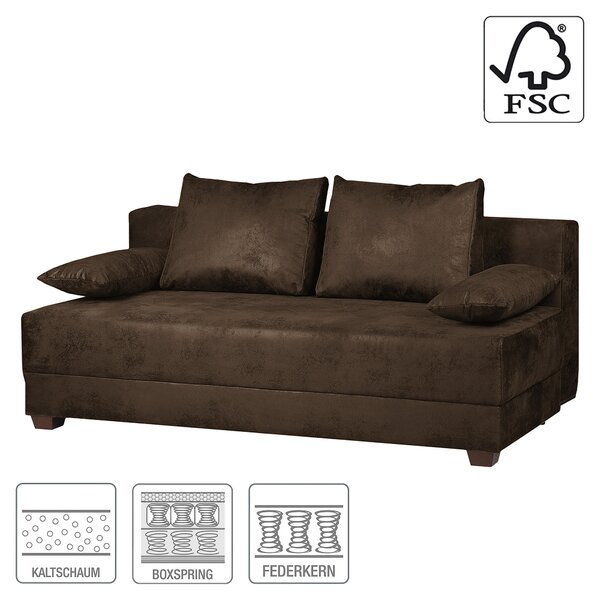 ROZKLADACIA POHOVKA, textil, tmavohnedá MID.YOU - Sedačky, Online Only