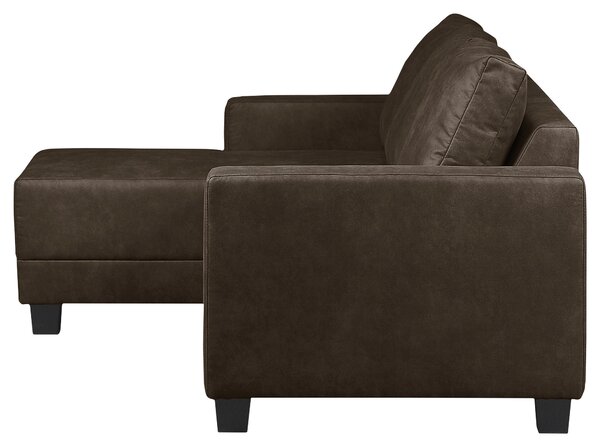 ROHOVÁ SEDAČKA, textil, tmavohnedá MID.YOU - Sedačky, Online Only