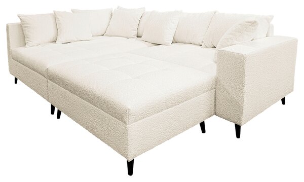 ROHOVÁ SEDAČKA, textil, biela MID.YOU - Sedačky, Online Only