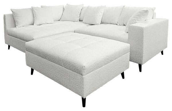 ROHOVÁ SEDAČKA, textil, svetlosivá MID.YOU - Sedačky, Online Only