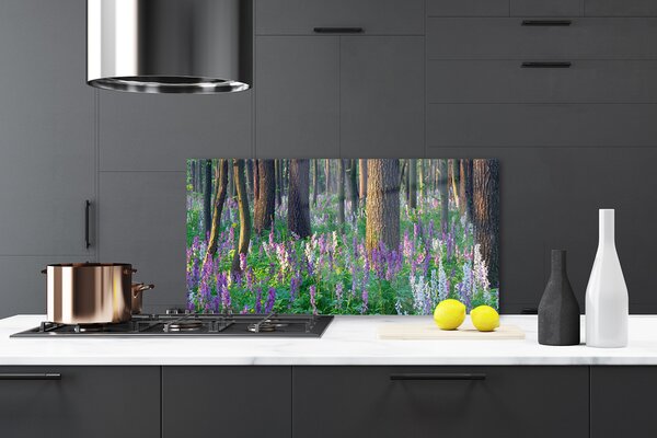 Nástenný panel  Les kvety príroda 140x70 cm
