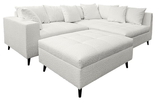 ROHOVÁ SEDAČKA, textil, svetlosivá MID.YOU - Sedačky, Online Only