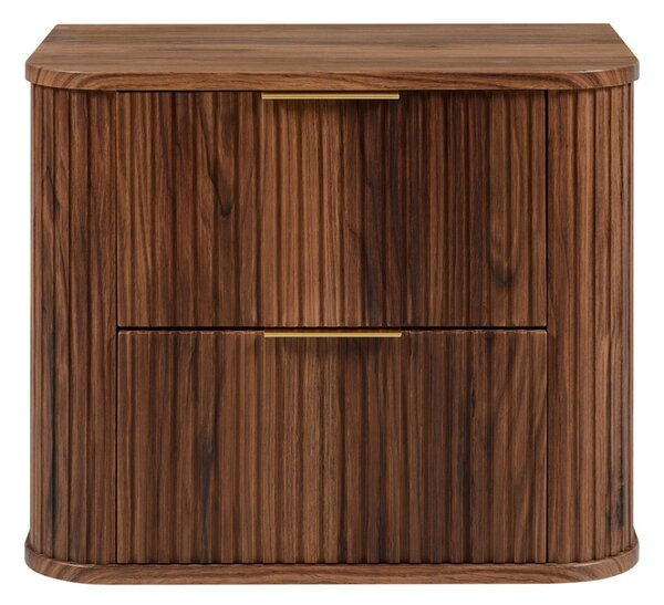 ELEGANCE orech O60 závesná skrinka pod umývadlo 60 cm s vrchnou doskou
