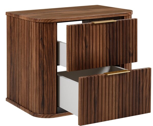 ELEGANCE orech O60 závesná skrinka pod umývadlo 60 cm s vrchnou doskou