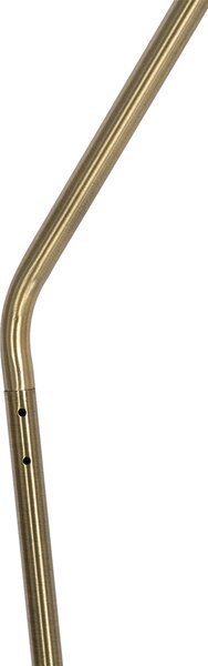 Retro stojaca lampa ružová s bronzom - Milou