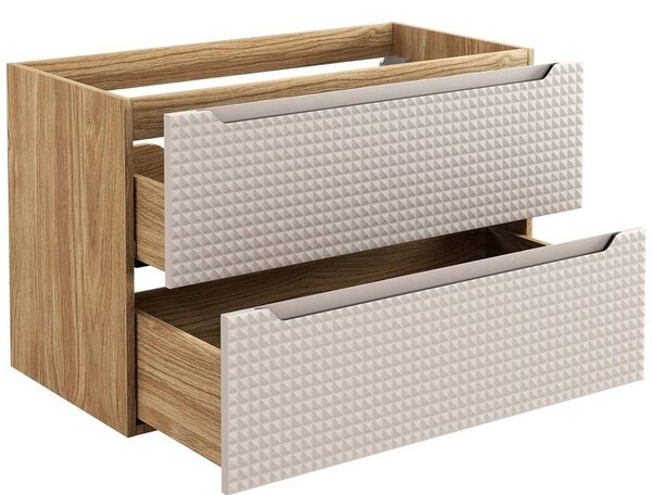 LUXOR Beige 82-90-2S-DU skrinka s umývadlom 90 cm