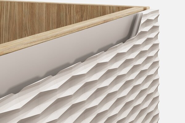 OCEAN Beige 82-120-2S-DU skrinka s umývadlom 120 cm