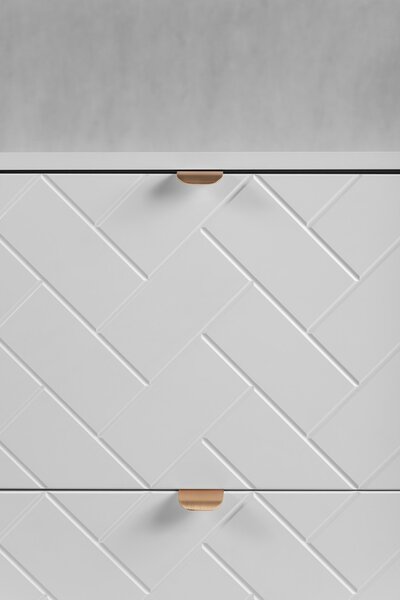 TREND biely matný W100DW závesná skrinka pod umývadlo 100 cm