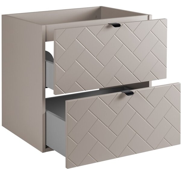 TREND kašmír K60DC závesná skrinka pod umývadlo 60 cm