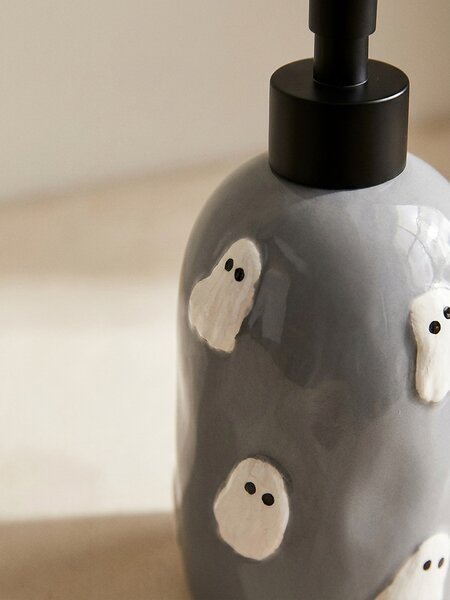 Sinsay - Dávkovač na mydlo s halloweenským motívom - svetlošedá
