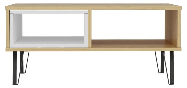 KONFERENČNÝ STOLÍK, biela, farba duba, kompozitné drevo, 90/60/41,1 cm Livetastic - Stolíky do obývačky, Online Only