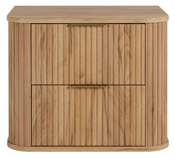 ELEGANCE dub craft zlatý C60 závesná skrinka pod umývadlo 60 cm s vrchnou doskou