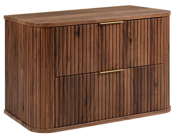 ELEGANCE orech O80 závesná skrinka pod umývadlo 80 cm s vrchnou doskou