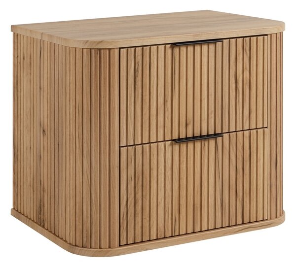 ELEGANCE dub craft zlatý C60 závesná skrinka pod umývadlo 60 cm s vrchnou doskou