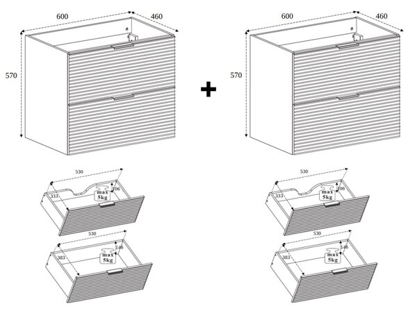 LOFT kúpeľňová zostava 5