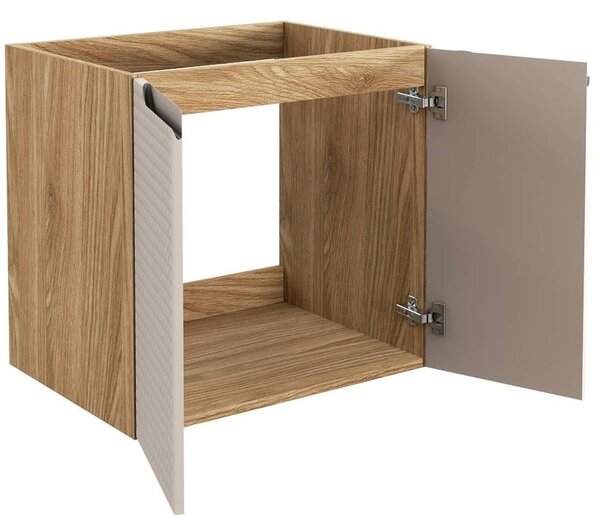LUXOR Beige 82-60-2D-DU závesná skrinka s umývadlom 60 cm