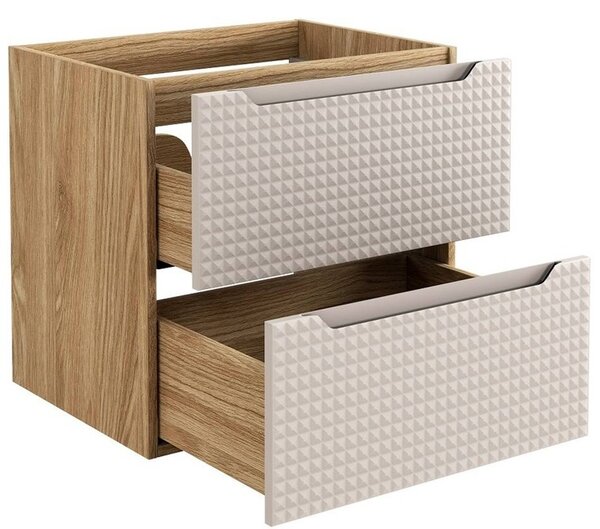 LUXOR Beige 82-60-2S závesná skrinka pod umývadlo 60 cm
