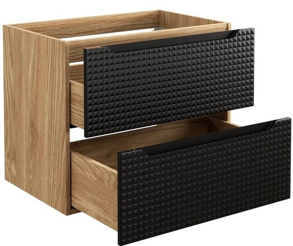 LUXOR Black 82-70-2S závesná skrinka pod umývadlo 70 cm