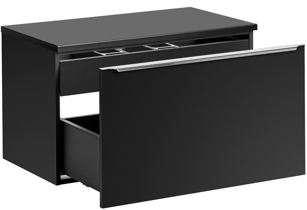 SANTA FE black 82-80-2S-DC skrinka pod umývadlo 80 cm