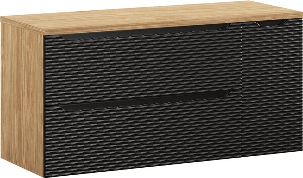 OCEAN Black 82-120-90-30-2S-D skrinka pod umývadlo 120 cm