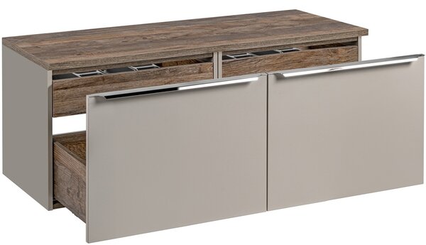 SANTA FE Taupe 82-120-B-2S-DV skrinka pod umývadlo 120 cm