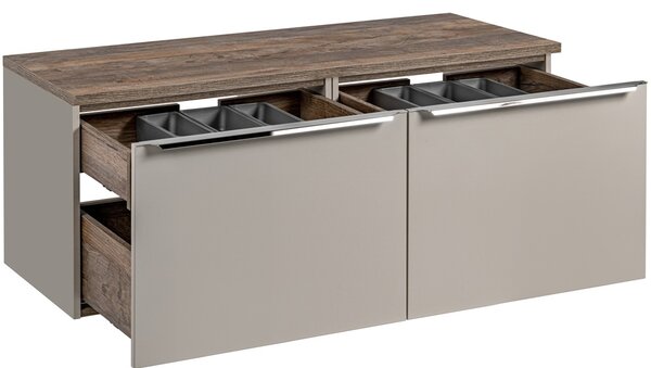 SANTA FE Taupe 82-120-B-2S-DV skrinka pod umývadlo 120 cm