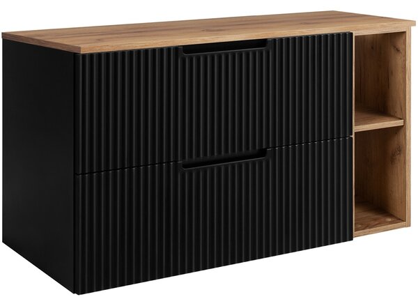 VENA čierna B100DC závesná skrinka pod umývadlo 100 cm