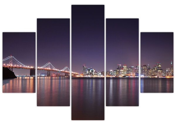 Obraz pohľadu na San Francisco, California (150x105 cm)
