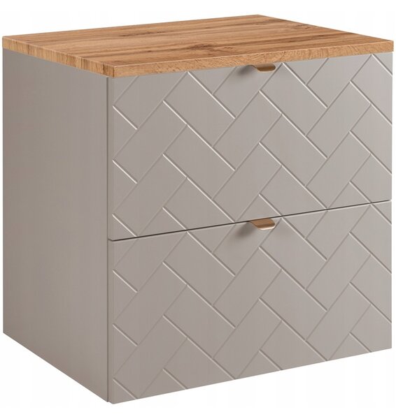 TREND kašmír K60DC závesná skrinka pod umývadlo 60 cm