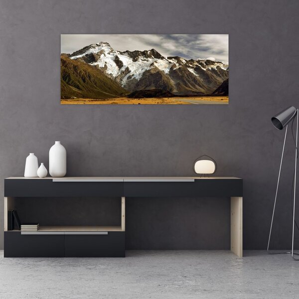 Obraz hory Sefton, Nový Zéland (120x50 cm)