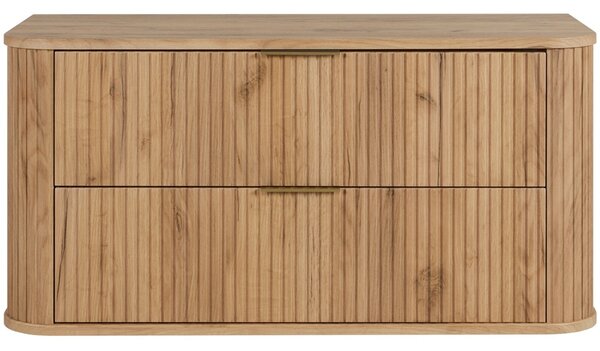 ELEGANCE dub craft zlatý C100 závesná skrinka pod umývadlo 100 cm s vrchnou doskou