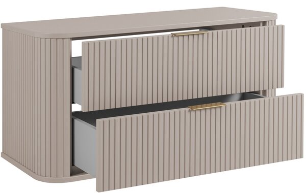 ELEGANCE kašmír K100 závesná skrinka pod umývadlo 100 cm s vrchnou doskou