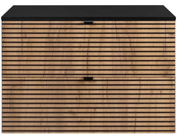 LOFT dub craft zlatý C80DB závesná skrinka pod umývadlo 80 cm