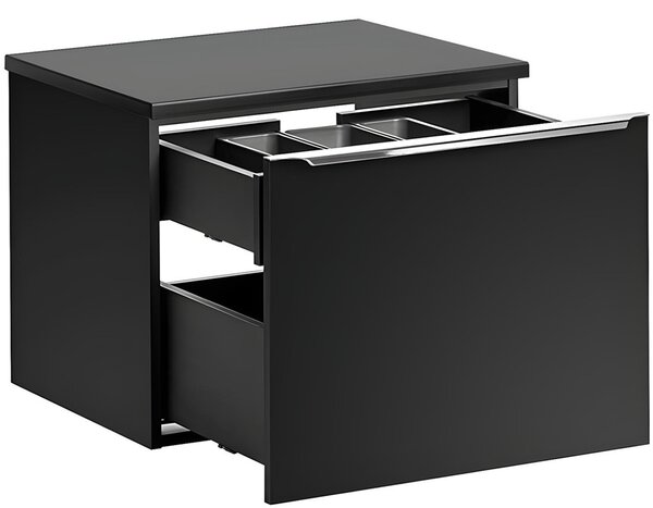 SANTA FE black 82-60-2S-DC skrinka pod umývadlo 60 cm