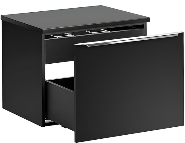SANTA FE black 82-60-2S-DC skrinka pod umývadlo 60 cm