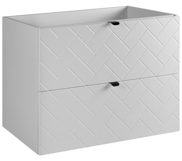 TREND biely matný W80DC závesná skrinka pod umývadlo 80 cm