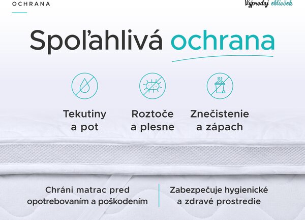 Dvojvrstvový chránič matraca - TOPPER 90x200 cm