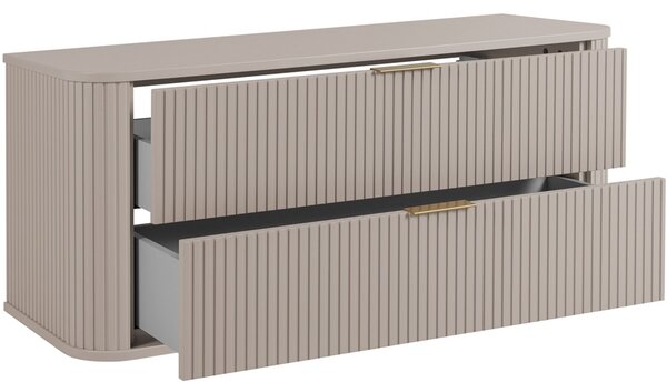 ELEGANCE kašmír K120 závesná skrinka pod umývadlo 120 cm s vrchnou doskou