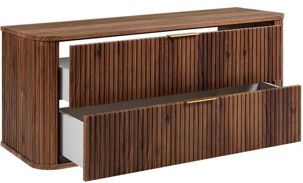 ELEGANCE orech O120 závesná skrinka pod umývadlo 120 cm s vrchnou doskou