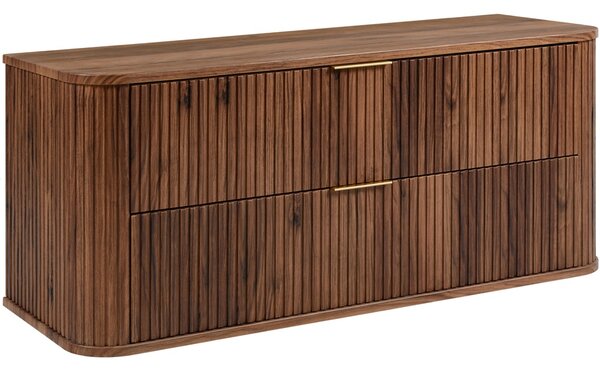 ELEGANCE orech O120 závesná skrinka pod umývadlo 120 cm s vrchnou doskou