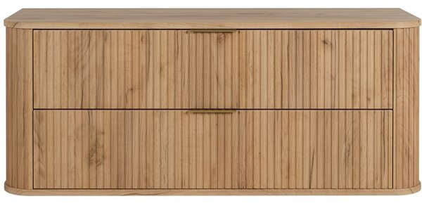 ELEGANCE dub craft zlatý C120 závesná skrinka pod umývadlo 120 cm s vrchnou doskou